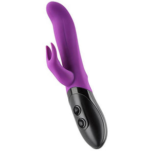(D) WARM TOUCH RABBIT PURPLE & BLACK