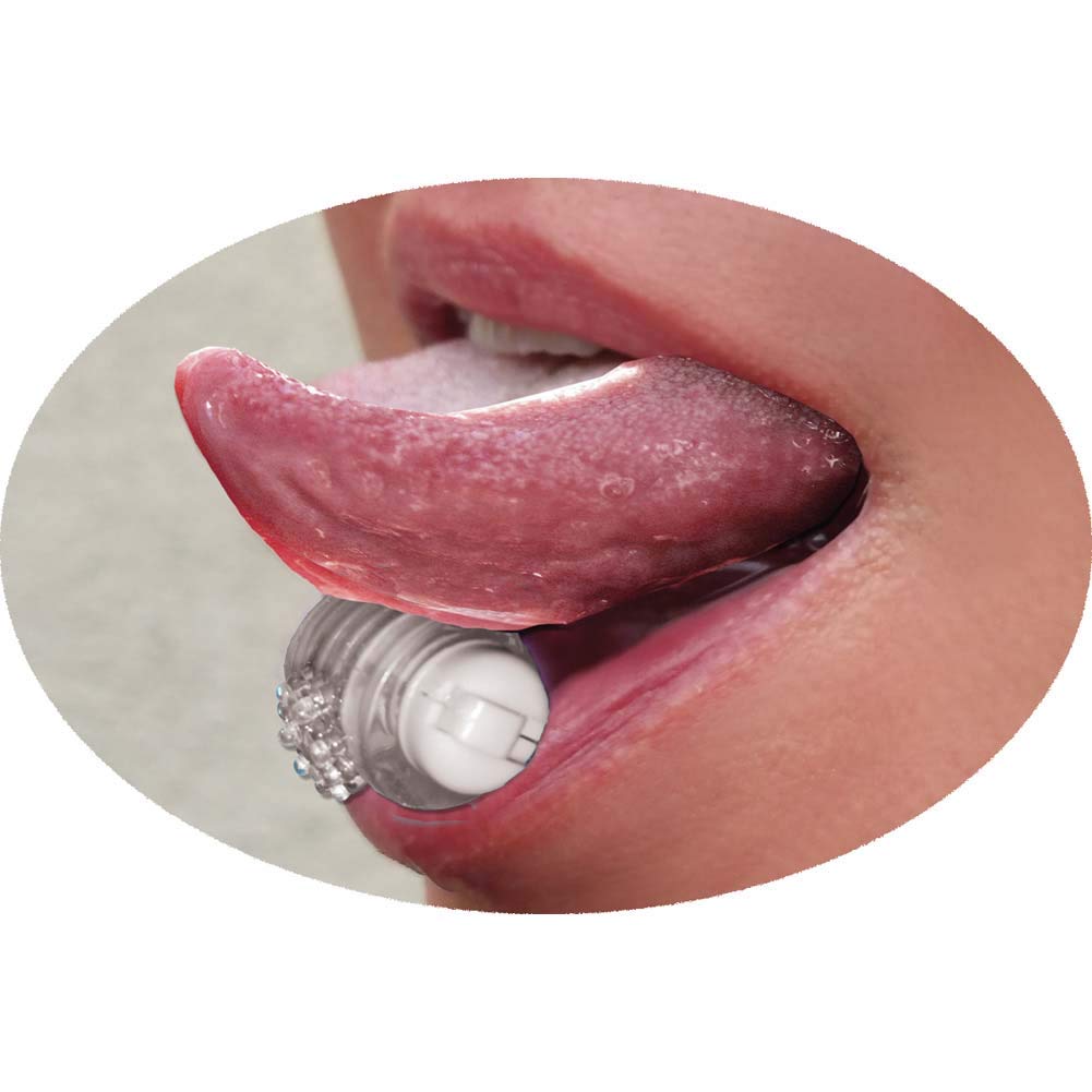 Hott Products Wet Dreams Tongue Star Pleasure Vibe With 10Ml Liquor Lube Pillow, Clear/Red, 2 Ounce