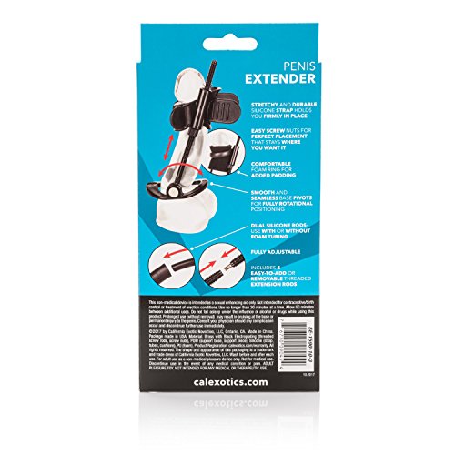 Calexotics Penis Extender - Male Length Enlargement Kit - Enhancement Sex Toys For Men - Black