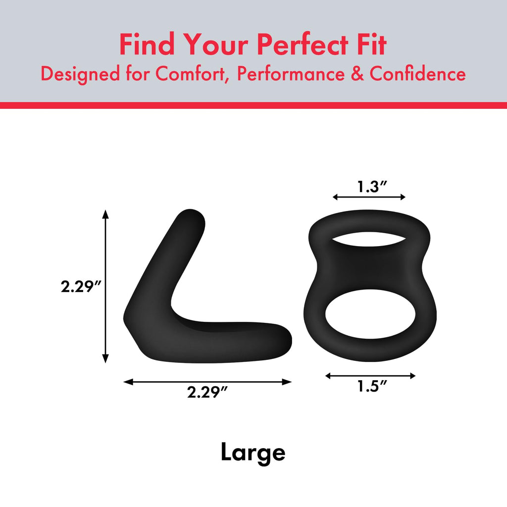 Forto F-22:D Ring Liqu Sili 57.5/60mm Bk