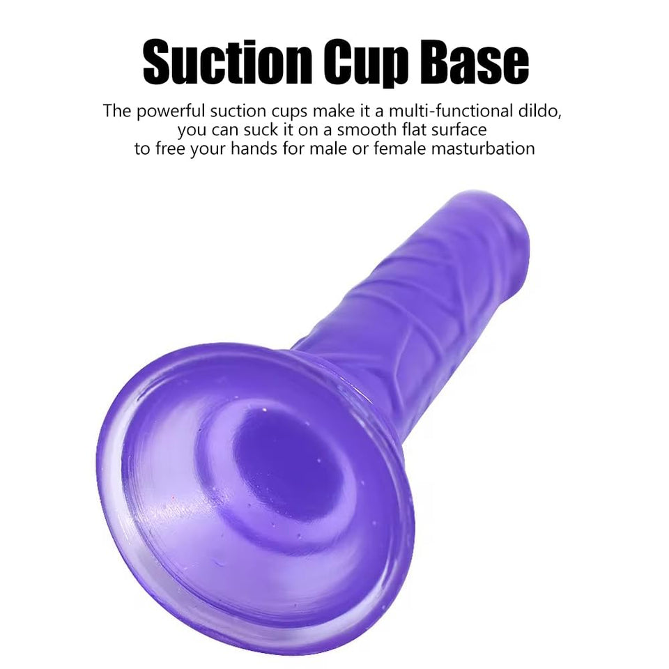 Strap On Dildo, Realistic Penis Penetration with Suction Cup, Realistic Dildo Adult Vaginal Anal Sex Toys for Women Masturbator