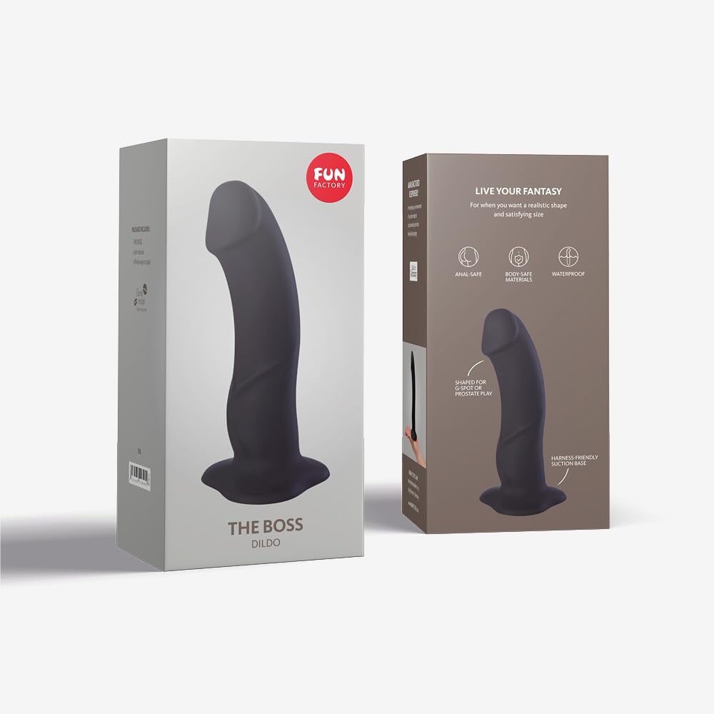 Fun Factory Adult Toys  The Boss Suction Cup Dildo  Strap On Adult Sex Toy  Dildo For Women  Men  And Couples The Boss Bla