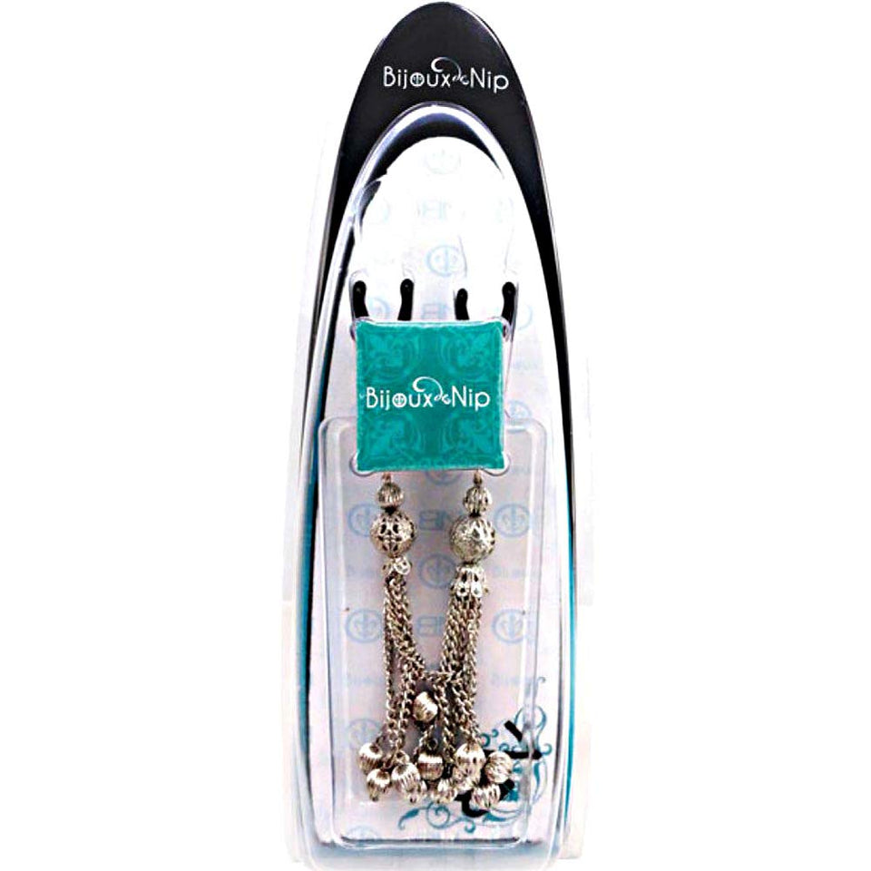 Bijoux De Nip Nipple Clamp Short Tweezer Chrome Chain Tassel