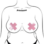 Pastease Plus X Faux Latex Baby Pink Crosses