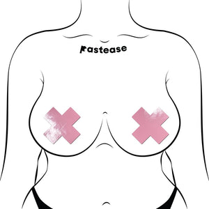Pastease Plus X Faux Latex Baby Pink Crosses