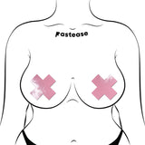 Pastease Plus X Faux Latex Baby Pink Crosses