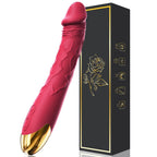 7.6 Inch Realistic Dildo Vibrator for Women,10 Powerful Vibration Modes for Clitoral and G-spot Stimulation, Waterproof Rose Adu