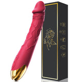 7.6 Inch Realistic Dildo Vibrator for Women,10 Powerful Vibration Modes for Clitoral and G-spot Stimulation, Waterproof Rose Adu