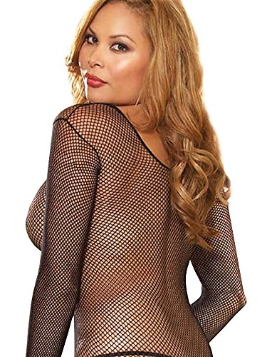 Body Stocking Black Open Crotch Q/S