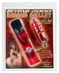Pipedream Beyond 2000 Ribbed Bullet, Red