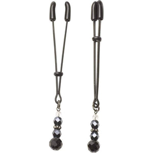 Spartacus Beaded Nipple clamps with Tweezer Tip Black