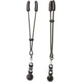 Spartacus Beaded Nipple clamps with Tweezer Tip Black