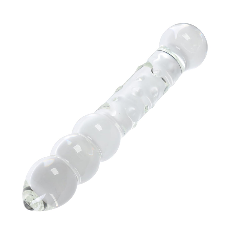 Aptitan Large Balls Glass Dildo Big Crystal Penis G-Spot Stimulator Anal Plug Butt Expander Sex Toy (Large)