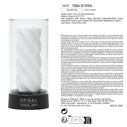 Tenga 3D Sleeve Spiral For Male Masturbation Tnh001, White, (Pack Of ), 1 Count
