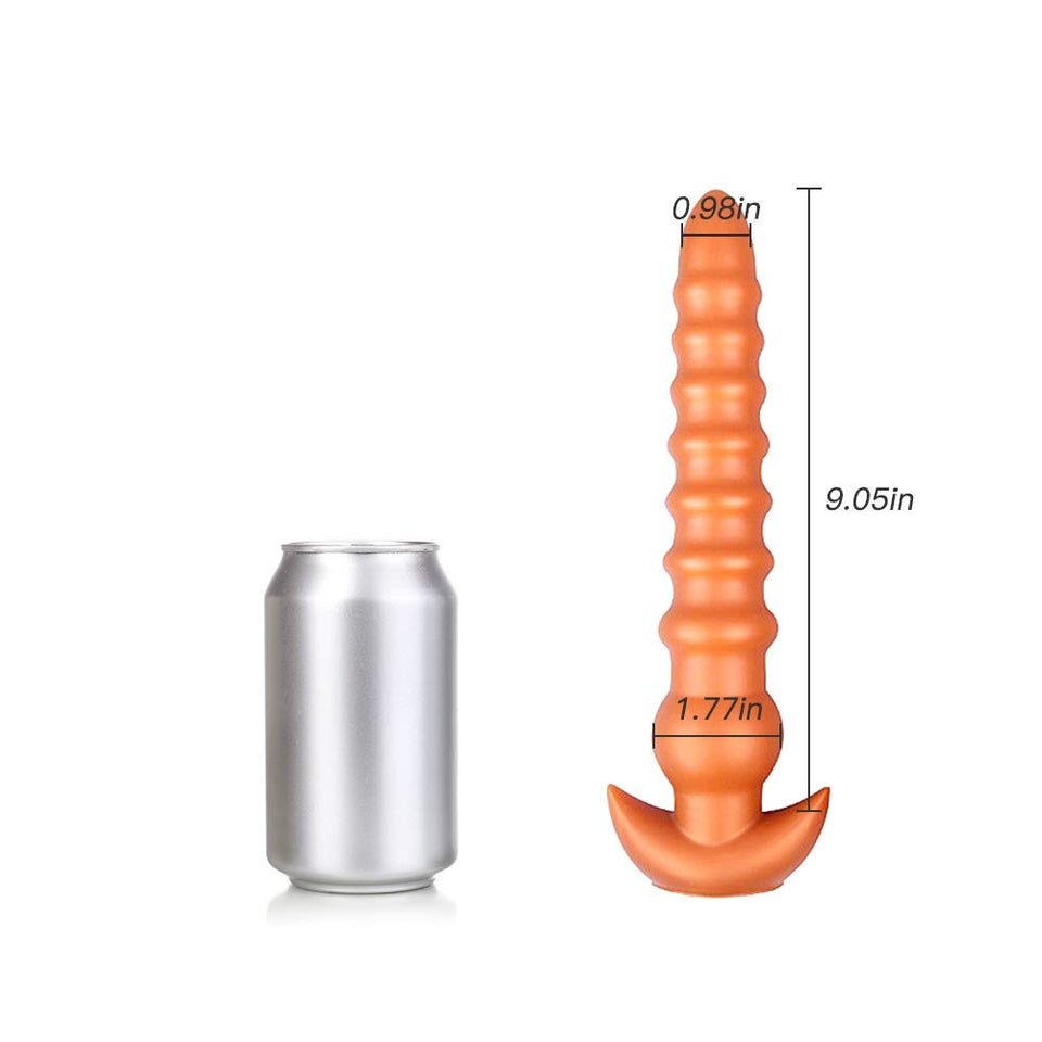 Super Long Anal Beads, Liquid Silicone Thread Anal Plugs G-spot Dildo Vaginal Stimulation Prostate Massage for Men Women Couple