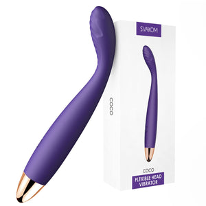 G Spot Dildo Vibrator Adult Sex Toys - SVAKOM Waterproof Personal Massager Finger Dildos Vibrators for Women - 5 * 5 Vibrations