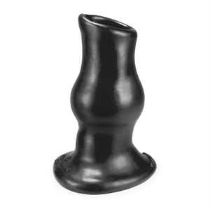 Oxballs Pighole Deep-1, Hollow Plug, Black, Small