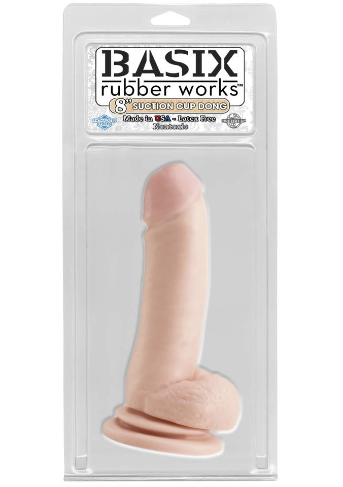 Pipedream Basix 8-Inch Suction Cup Dong, Flesh