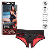 CalExotics SE-2712-57-3 Scandal Crotchless Pegging Panty Set - L/XL