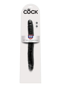Pipedream King Cock Slim Double, Black, 12 Inch