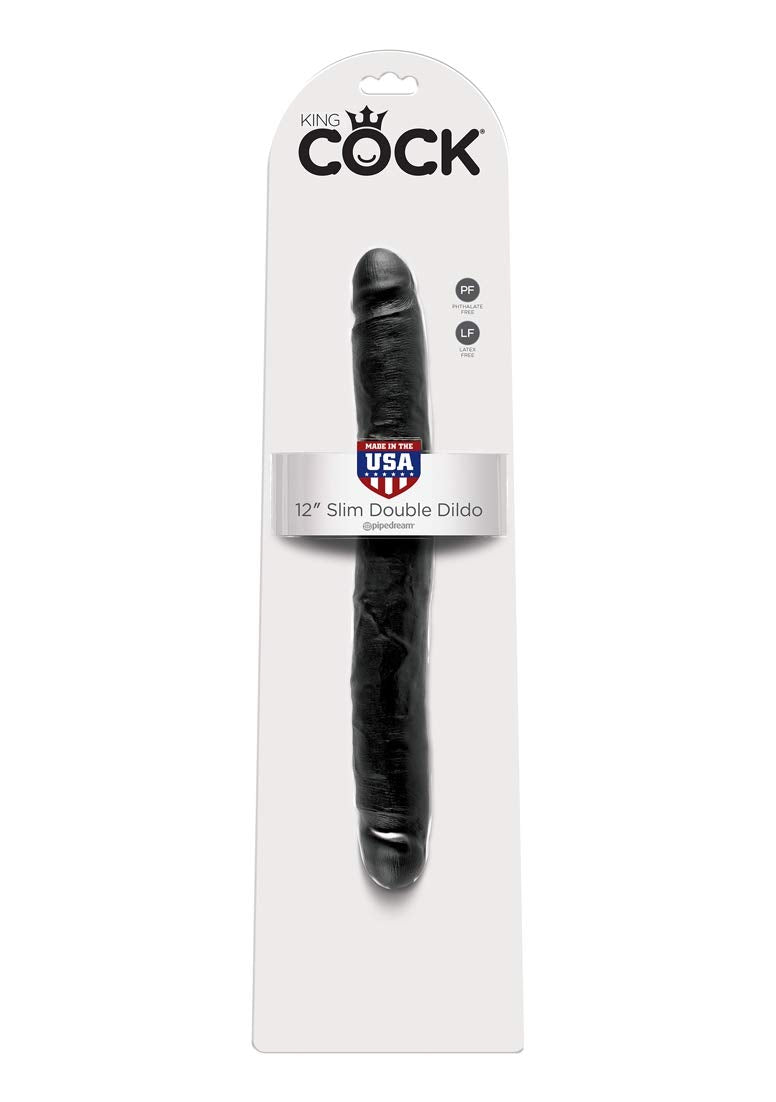 Pipedream King Cock Slim Double, Brown, 12 Inch