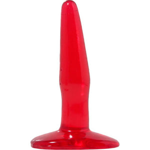Basix Rubber Works Butt Plug, Red, Mini