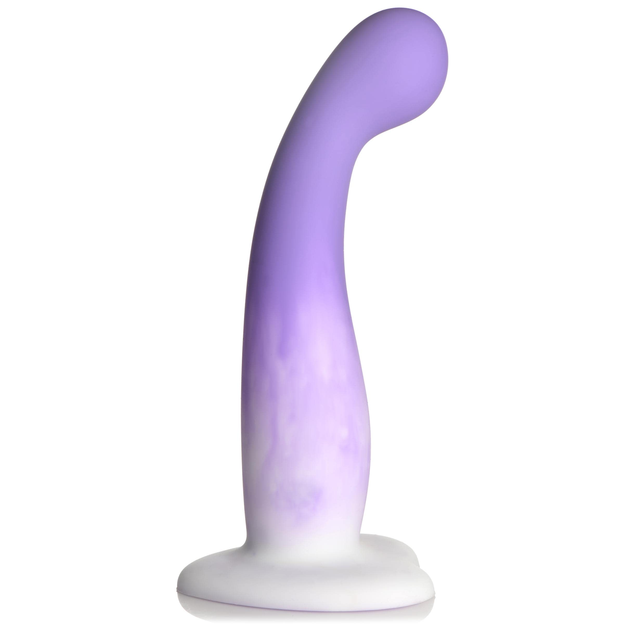 Simply Sweet Slim G-Spot Silicone Dildo Purple/White