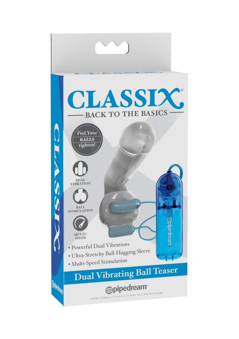 Classix Dual Vibrating Ball Teaser - Blue/Clear