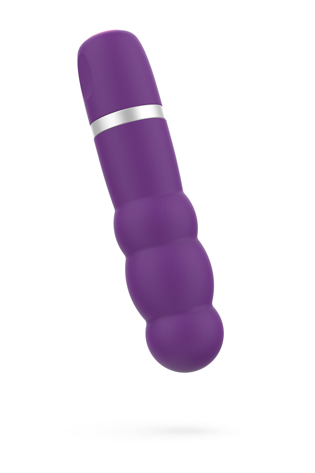 B Swish Bcute Classic Pearl Beaded Bullet Vibrator, Battery Operated, Intimate Portable Personal Massager With 5 Vibration Patterns, Travel-Size Clitoral Stimulator, Royal Purple