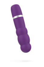 B Swish Bcute Classic Pearl Beaded Bullet Vibrator, Battery Operated, Intimate Portable Personal Massager With 5 Vibration Patterns, Travel-Size Clitoral Stimulator, Royal Purple