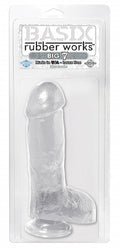 Pipedream Basix Big 7 Dildo, Clear