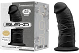 Silexd 7.5 Inch Realistic Silicone Dual Density Dildo With Suction Cup Black
