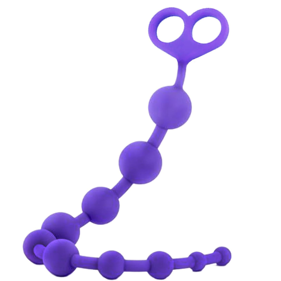 Anal Beads Anal Toys Sex Toy Silicone Anal Butt Plug Silky Smooth Prostate Massage Stimulator Anal Trainer Flexible 10 Balls Ana