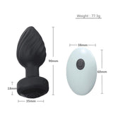 Wireless Remote Control Anal Plug - 10 Frequency Vibration, Rechargeable & Waterproof Adult Sex Toys for Men & Women, Butt Plug