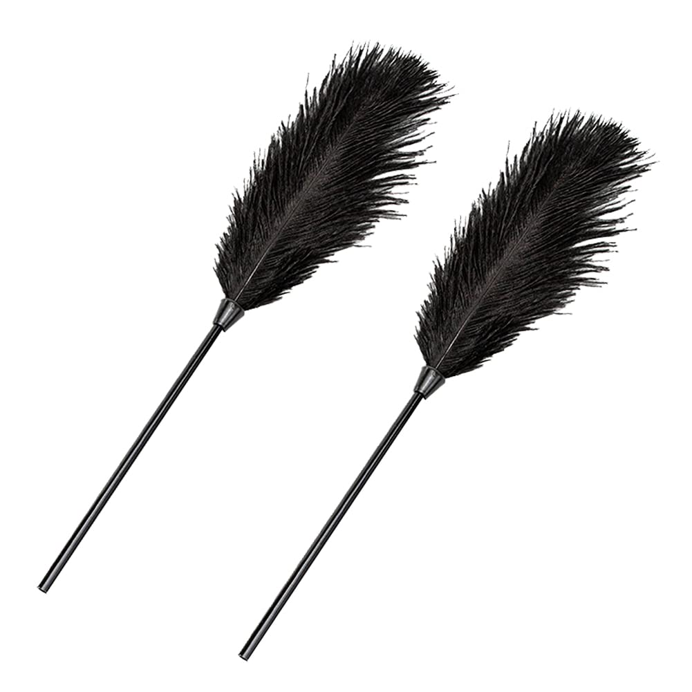 UUYYEO 2 Pcs Feather Cleaning Dusters Soft Feather Tickler Feather Teaser Wands Valentines Day Couple Toys Couples Games for Adu