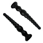 Long Anal Beads Sex Toys with 10 Anal Balls Ultra Soft Anal Chain Anal Plug with Strong Suction Cup Flexible Butt Plug Anal Bead