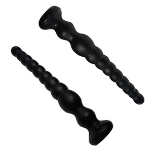 Long Anal Beads Sex Toys with 10 Anal Balls Ultra Soft Anal Chain Anal Plug with Strong Suction Cup Flexible Butt Plug Anal Bead