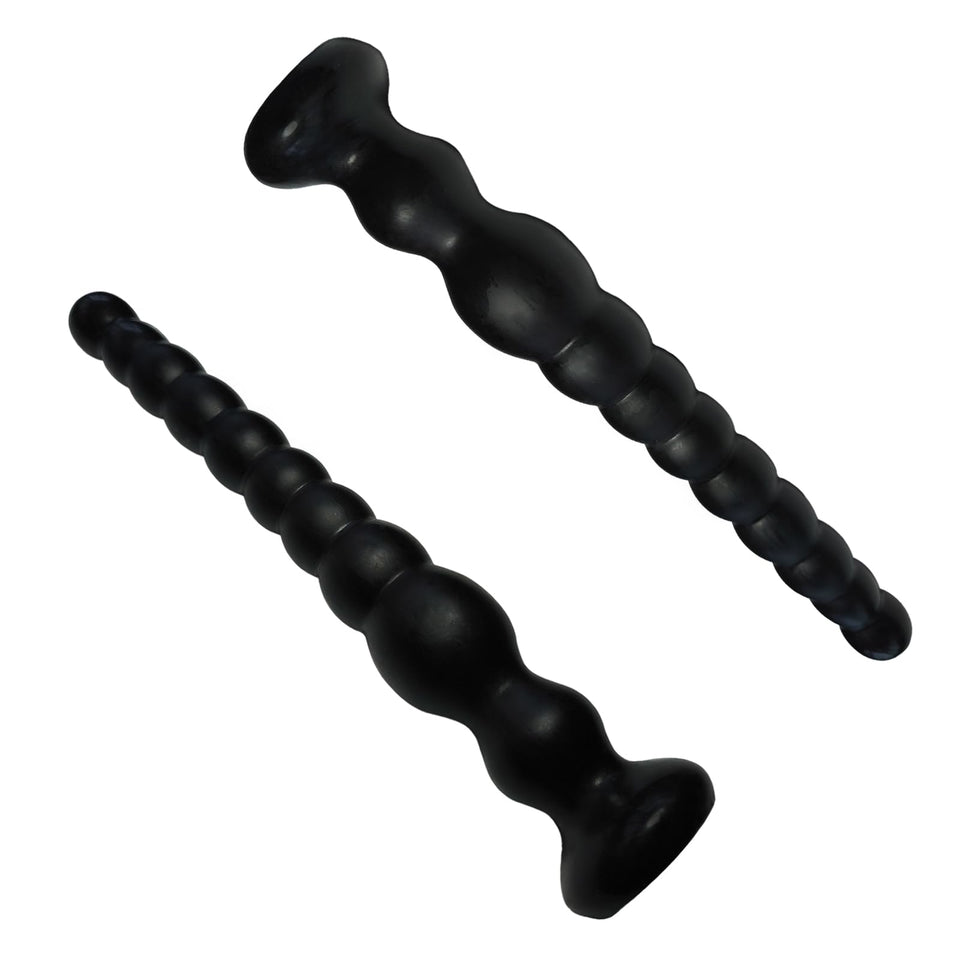 Long Anal Beads Sex Toys with 10 Anal Balls Ultra Soft Anal Chain Anal Plug with Strong Suction Cup Flexible Butt Plug Anal Bead