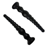Long Anal Beads Sex Toys with 10 Anal Balls Ultra Soft Anal Chain Anal Plug with Strong Suction Cup Flexible Butt Plug Anal Bead