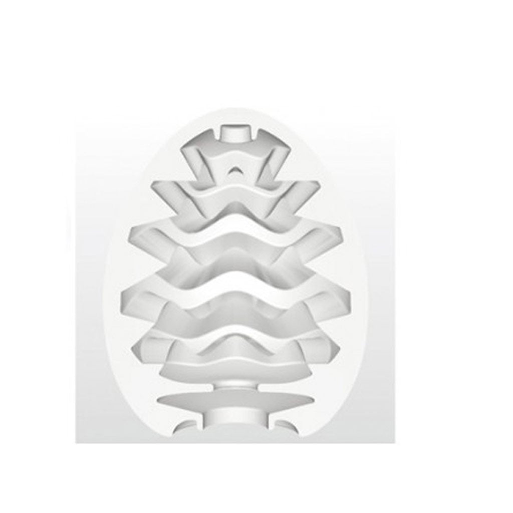 Tenga Egg-001 Wavy Easy Beat Egg Portable Male Masturbator
