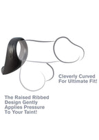 Pipedream Fantasy C-Ringz Silicone Taintalizer Dildo, Black, 1 Pound