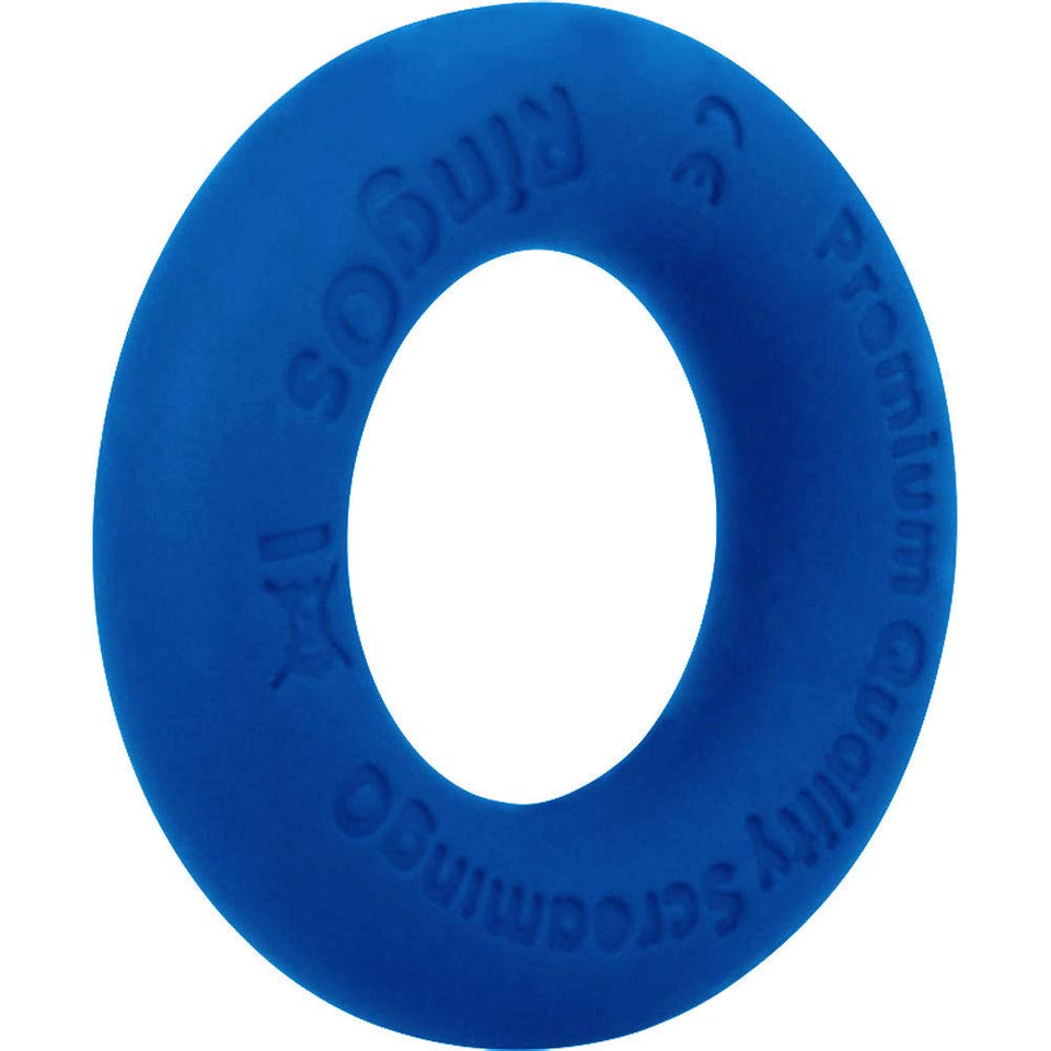 Screaming O Ringo Ritz Mega Stretchy Silicone Cock Ring, Blue