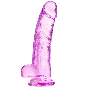 Pink Suction Cup Dildo - 8.2 inch Realistic Dildo, Big Adult Sex Toy with Suction Cup, Suitable for Women/Men/Gay, with Curved S