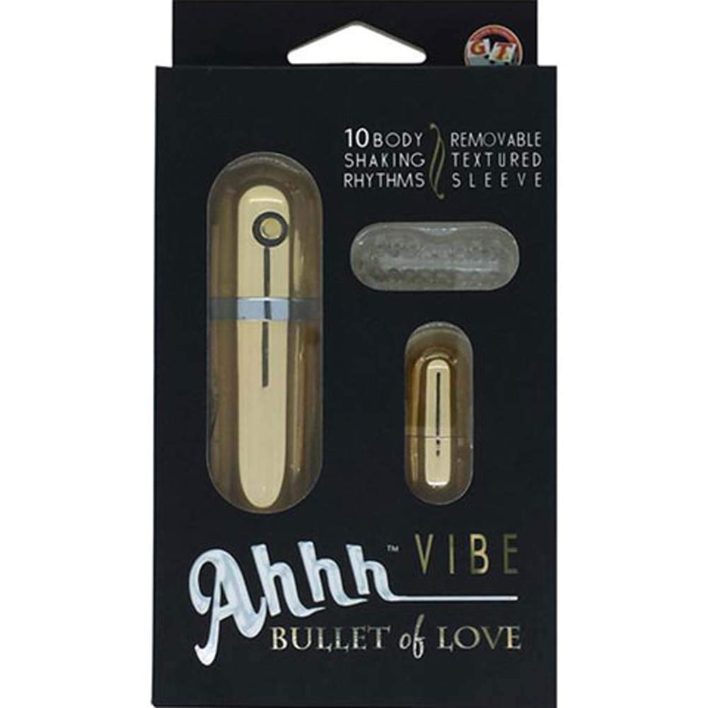 Golden Triangle Ahh Vibe Bullet Of Love Remote Control Bullet, Silver