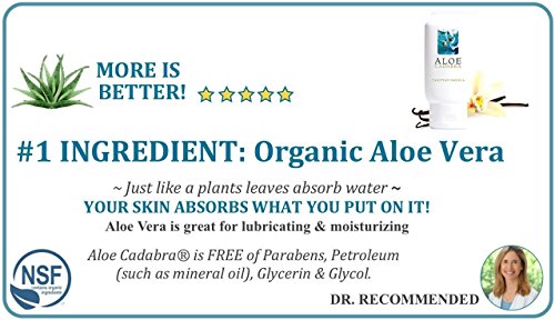 Aloe Cadabra Organic Lube Tahitian Vanilla 2.5Oz