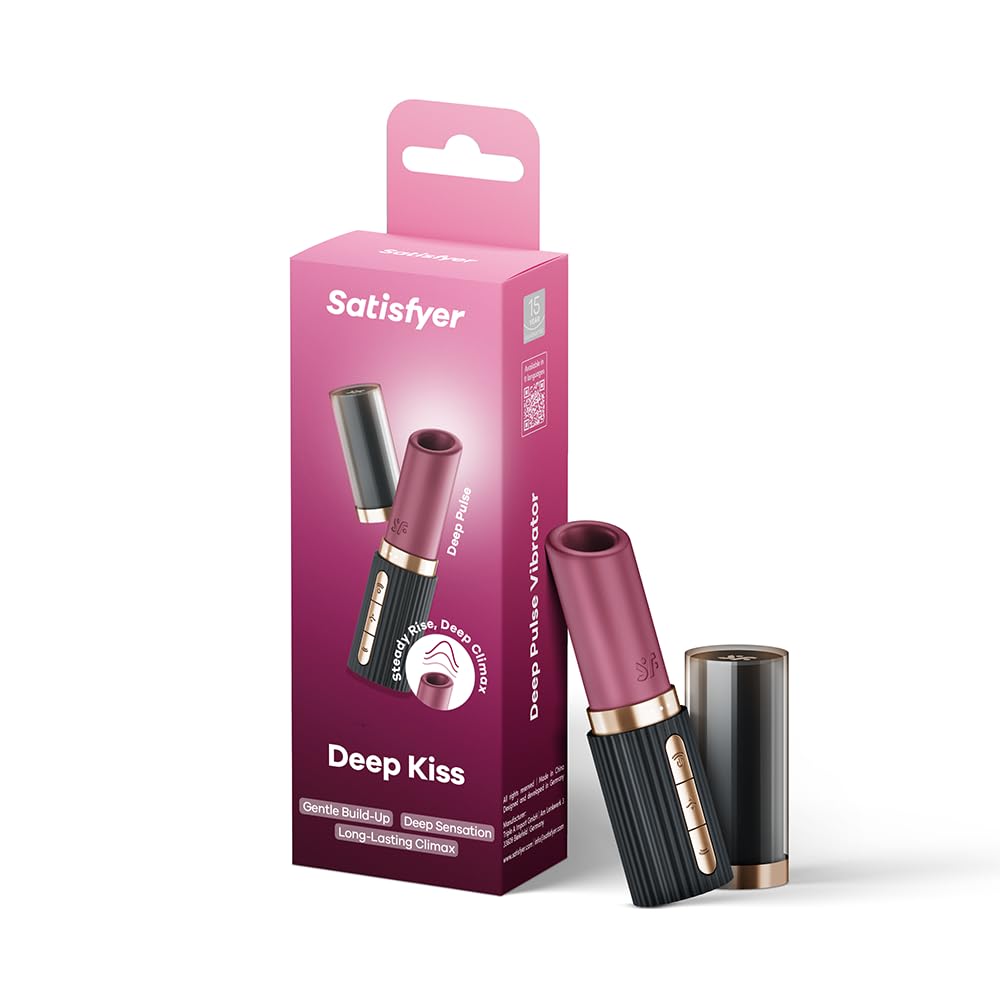 Satisfyer Deep Kiss Vibrator Black 11.5