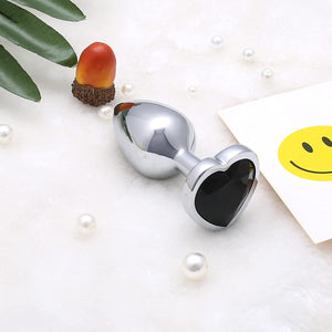 Akstore Small Super Steel Fetish Plug Anal Butt Personal Sex Massager (Black)