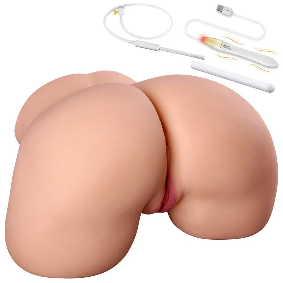 33.1LB Male Masturbator Sex Doll Pocket Pussies, Realistic Skin Texture Soft Female Big Ass & Pussy Adult Sex Toy Deeper Vagina