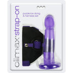 Topco Climax Strapon Purple Ice Dong  Harness Set