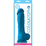 Ns Novelties Coloursoft Soft Dildo, Blue, 8 Inch (18154_Blue)